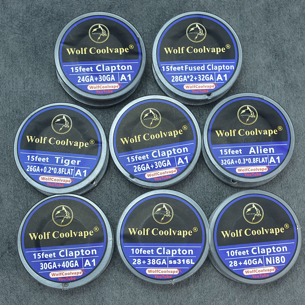 Clapton Wire Pre Built - Alien Fused Clapton Wire Tiger Coils,