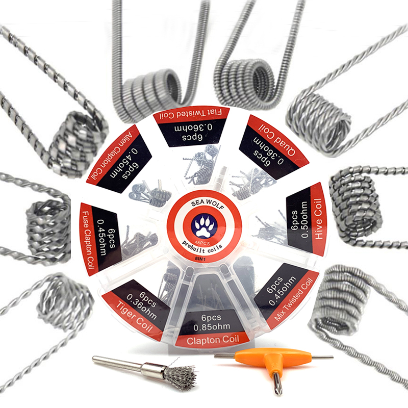 Clapton Wire Pre Built - Bobine pré-assemblée 8 types Alien Clapton