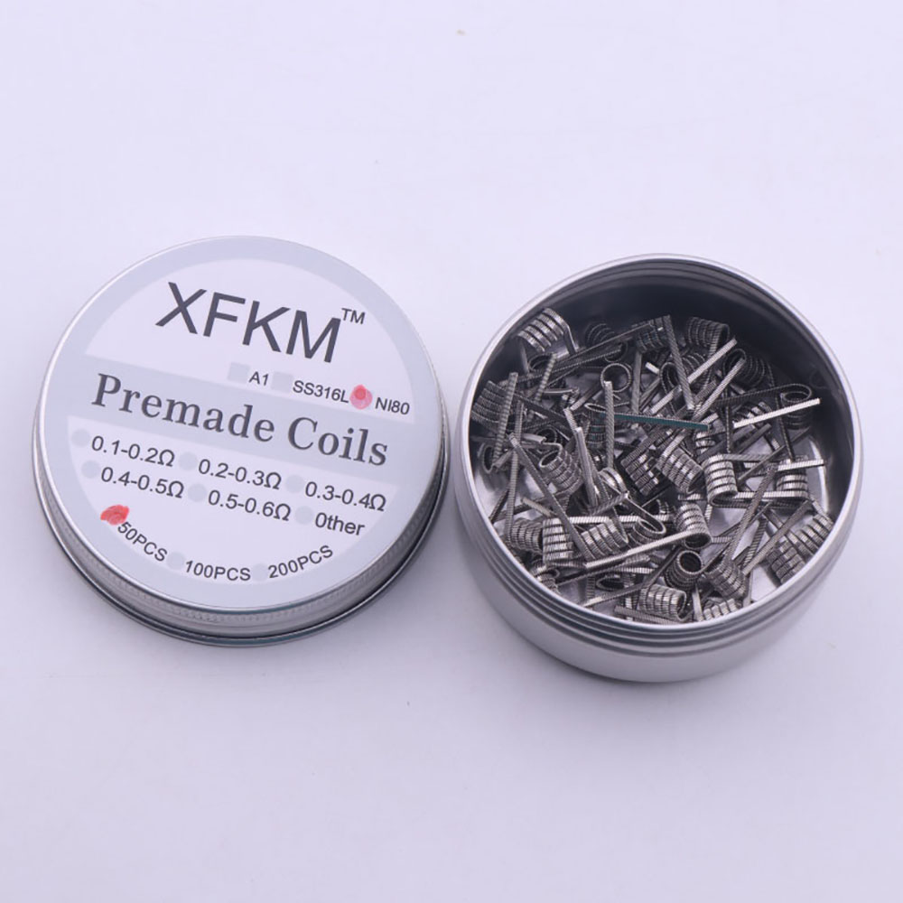 Clapton Wire Pre Built - NI80 50/100 pré-construit diamètre intérieur 3mm