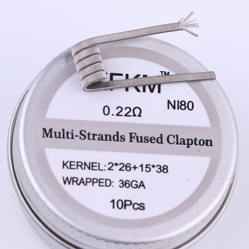 Clapton Wire Pre Built - XFKM – Bobines préfabriquées NI80 haute