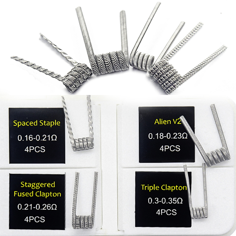 Clapton Wire Pre Built - Bobine préconstruite à fusible NI80, 16