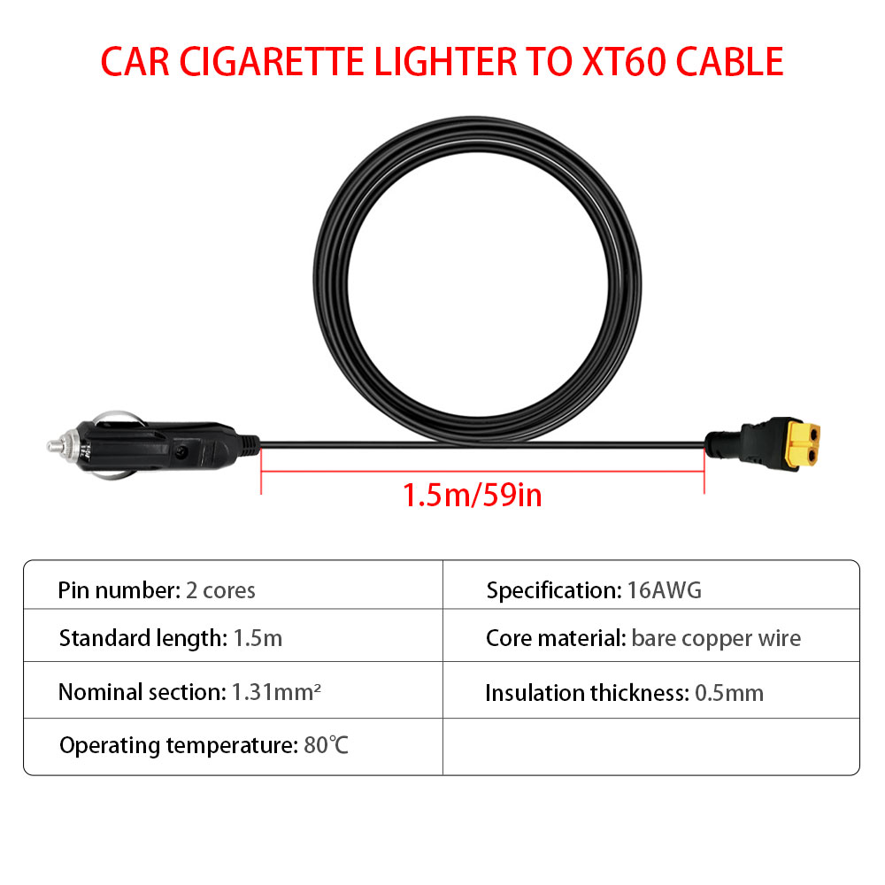 Allume-cigare de voiture XT60  - Accessories Experts Vape avis et prix
